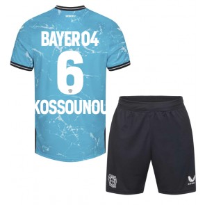 Bayer Leverkusen Odilon Kossounou #6 Tredjeställ Barn 2023-24 Kortärmad (+ Korta byxor)